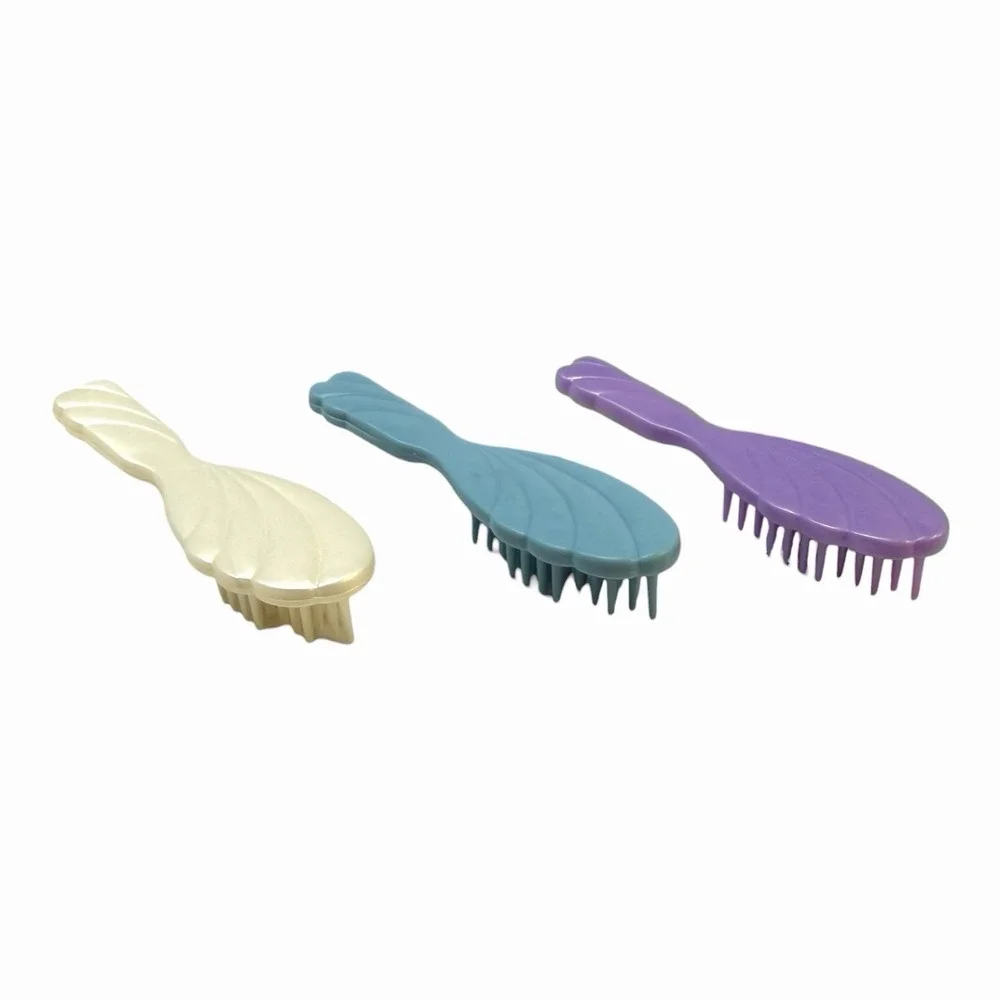 Barbie‎ Hair Brush Lot of (3) - White, Blue, Purple 1990s